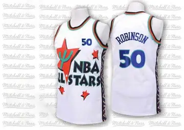 Authentic Men's David Robinson San Antonio Spurs 1995 All Star Throwback Jersey - White