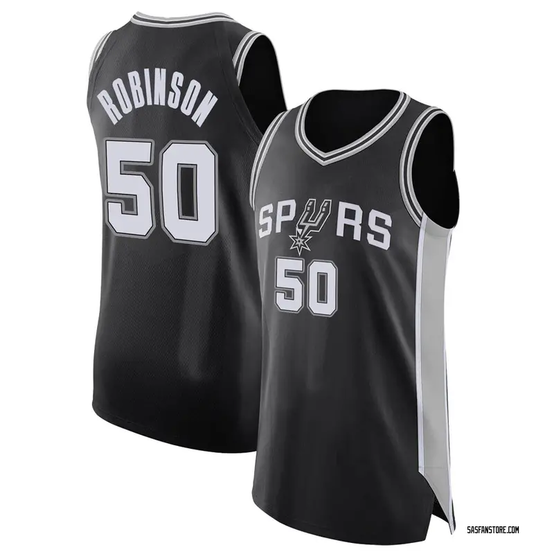 Authentic Men's David Robinson San Antonio Spurs Jersey - Icon Edition - Black
