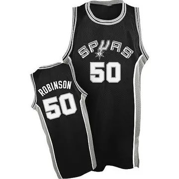 Authentic Men's David Robinson San Antonio Spurs Throwback Jersey - Black