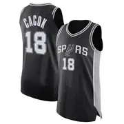 Authentic Men's Devontae Cacok San Antonio Spurs Jersey - Icon Edition - Black