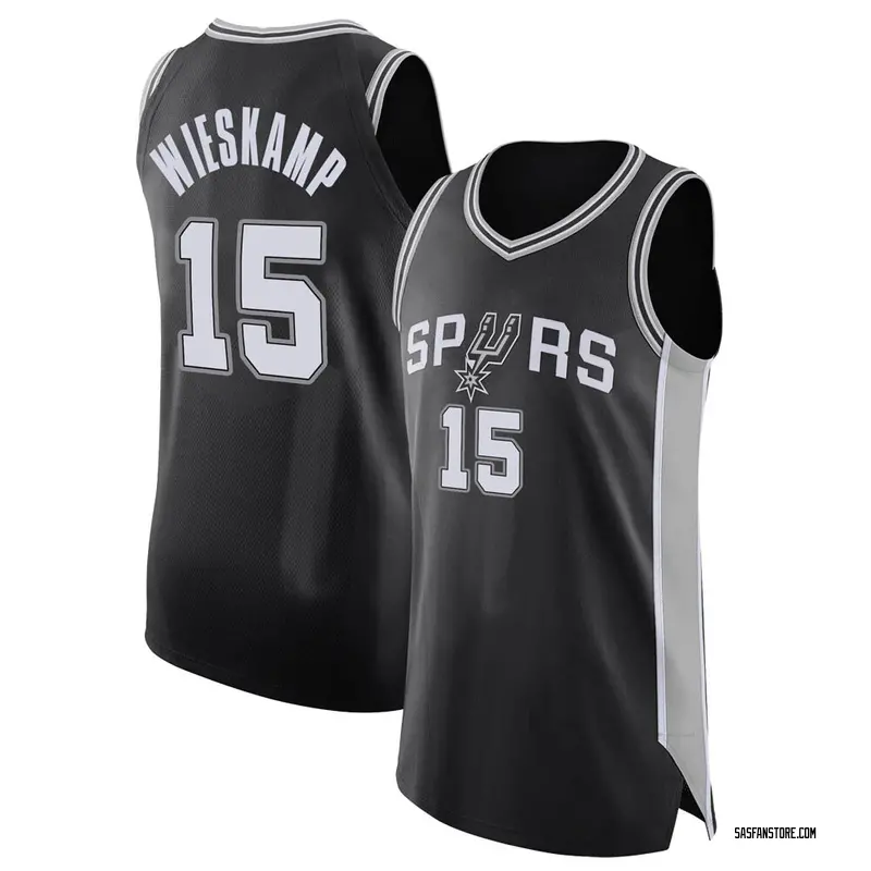 Authentic Men's Joe Wieskamp San Antonio Spurs Jersey - Icon Edition - Black