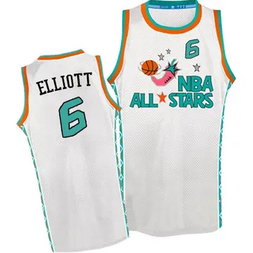 Authentic Men's Sean Elliott San Antonio Spurs 1996 All Star Throwback Jersey - White