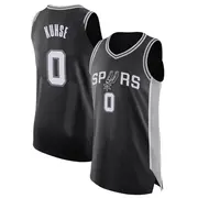 Authentic Men's Tommy Kuhse San Antonio Spurs Jersey - Icon Edition - Black