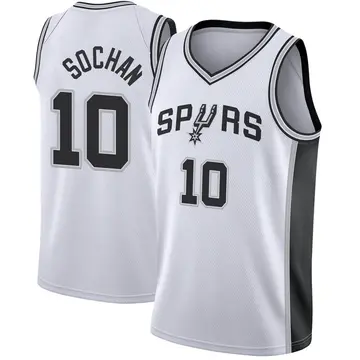 Fast Break Men's Jeremy Sochan San Antonio Spurs Jersey - Association Edition - White
