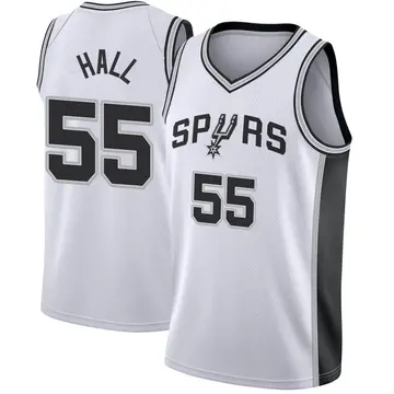Fast Break Men's Jordan Hall San Antonio Spurs Jersey - Association Edition - White