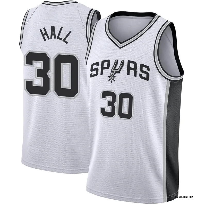 Fast Break Men's Jordan Hall San Antonio Spurs Jersey - Association Edition - White
