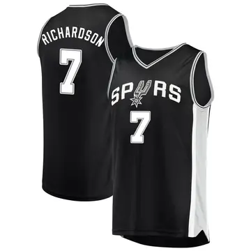 Fast Break Men's Josh Richardson San Antonio Spurs Jersey - Icon Edition - Black