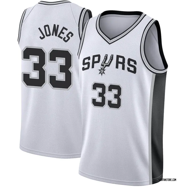 Fast Break Men's Tre Jones San Antonio Spurs Jersey - Association Edition - White