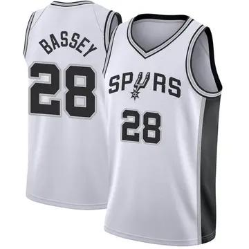 Fast Break Youth Charles Bassey San Antonio Spurs Jersey - Association Edition - White