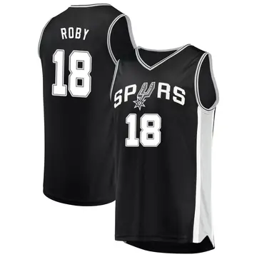 Fast Break Youth Isaiah Roby San Antonio Spurs Jersey - Icon Edition - Black