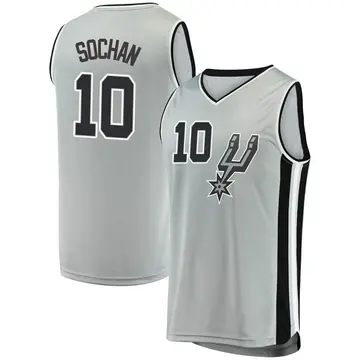 Fast Break Youth Jeremy Sochan San Antonio Spurs Silver Jersey - Statement Edition