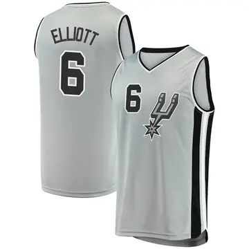 Fast Break Youth Sean Elliott San Antonio Spurs Silver Jersey - Statement Edition