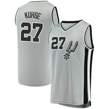 Fast Break Youth Tommy Kuhse San Antonio Spurs Silver Jersey - Statement Edition