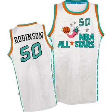 Swingman Men's David Robinson San Antonio Spurs 1996 All Star Throwback Jersey - White